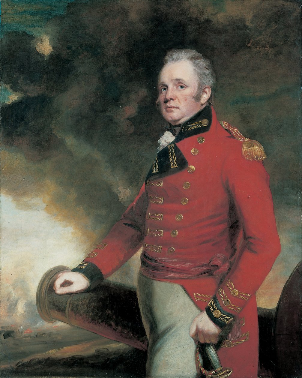 Tenente General Sir Thomas Maitland por volta de 1812 (óleo sobre tela) de John Hoppner