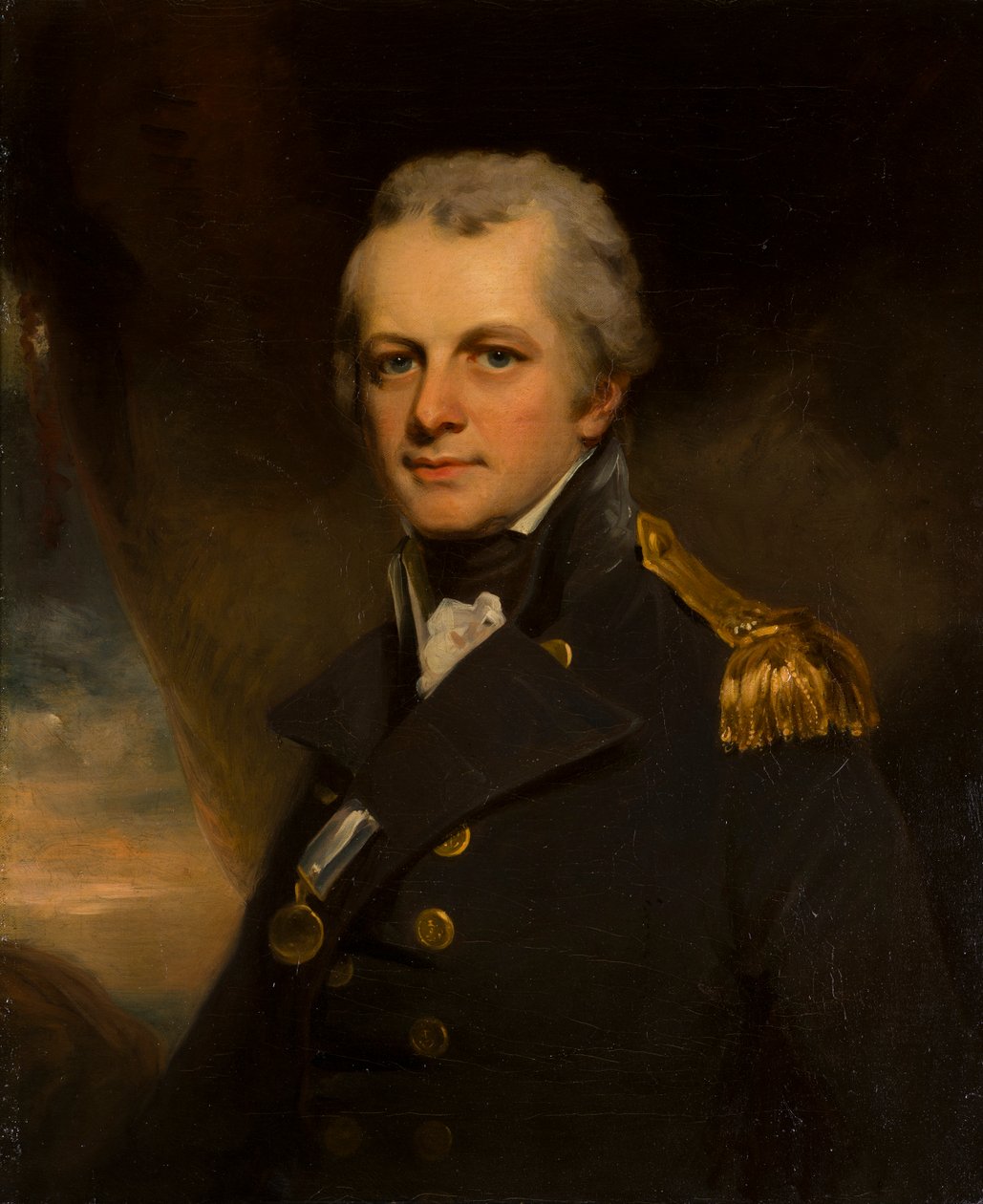Retrato do Almirante John Willett Payne, c.1772-1803 (óleo sobre tela) de John Hoppner