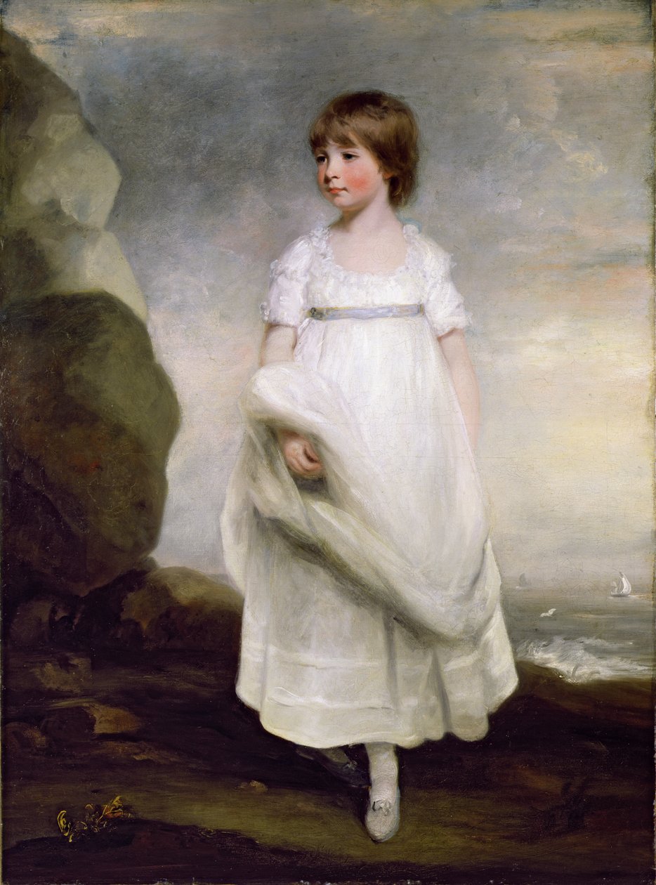 Retrato de Anne Isabella Milbanke (1792-1860), mais tarde Lady Byron, c.1800 (óleo sobre tela) de John Hoppner