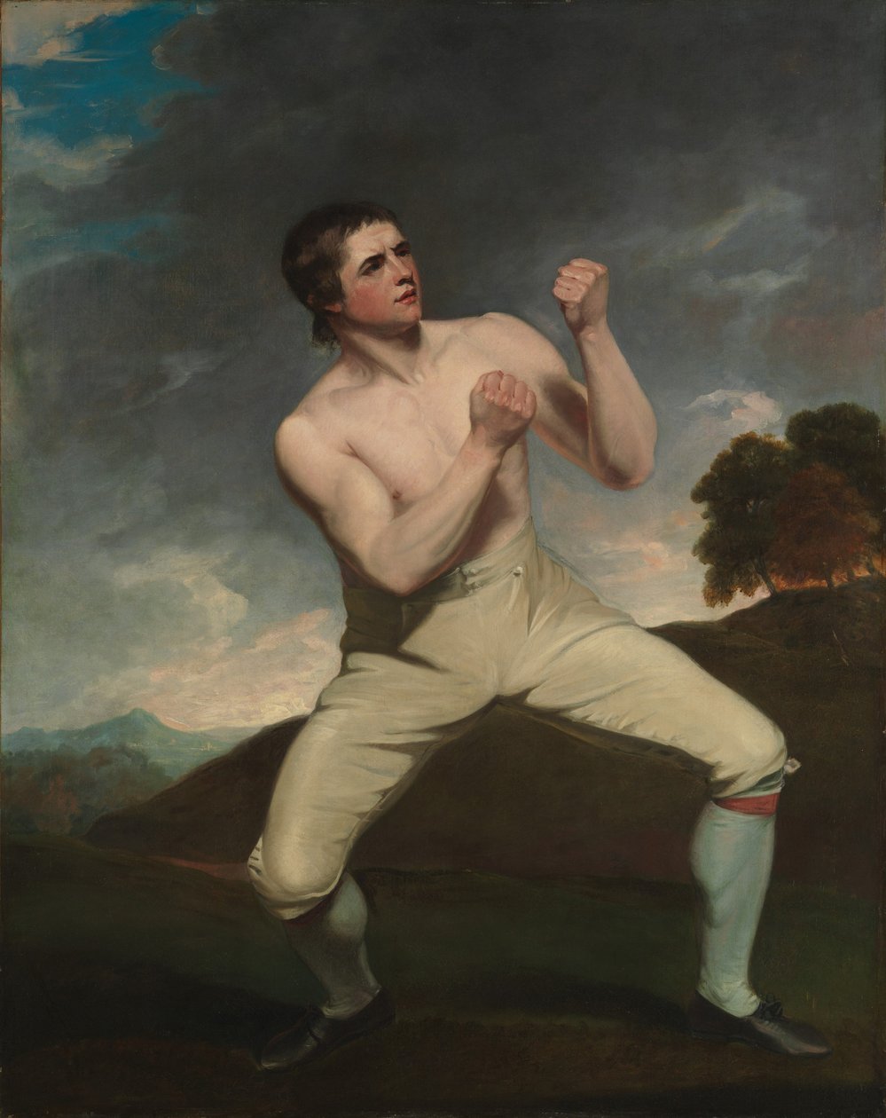 Richard Humphreys, o pugilista, c.1788 (óleo sobre tela) de John Hoppner