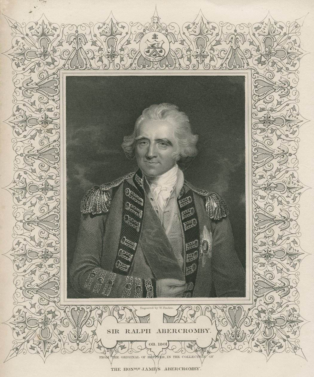 Sir Ralph Abercromby, ilustração de "Batalhas da Inglaterra por Mar e Terra" por Lieut. Coronel Williams, c.1890 de John Hoppner