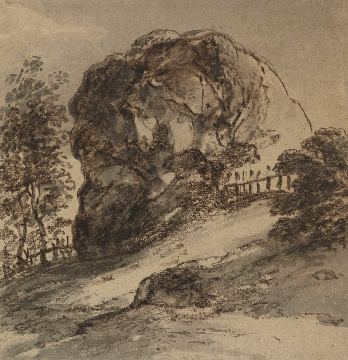 Estudo de uma rocha gigantesca de John Hoppner