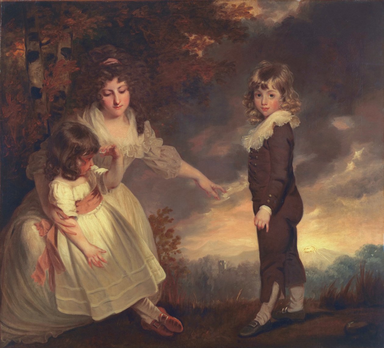 Susannah, Philip Lake e Maria Godsal: as crianças de Godsal, 1789 de John Hoppner