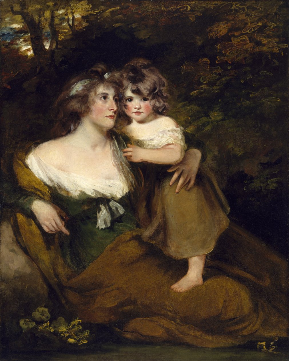 A condessa de Darnley e sua filha, Lady Elizabeth Bligh, c.1795 de John Hoppner