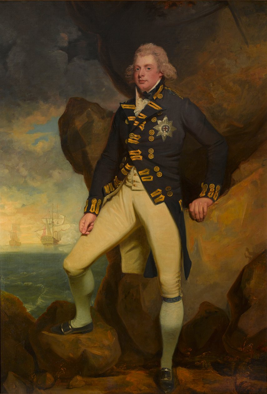 O Duque de Clarence, mais tarde Guilherme IV (óleo sobre tela) de John Hoppner