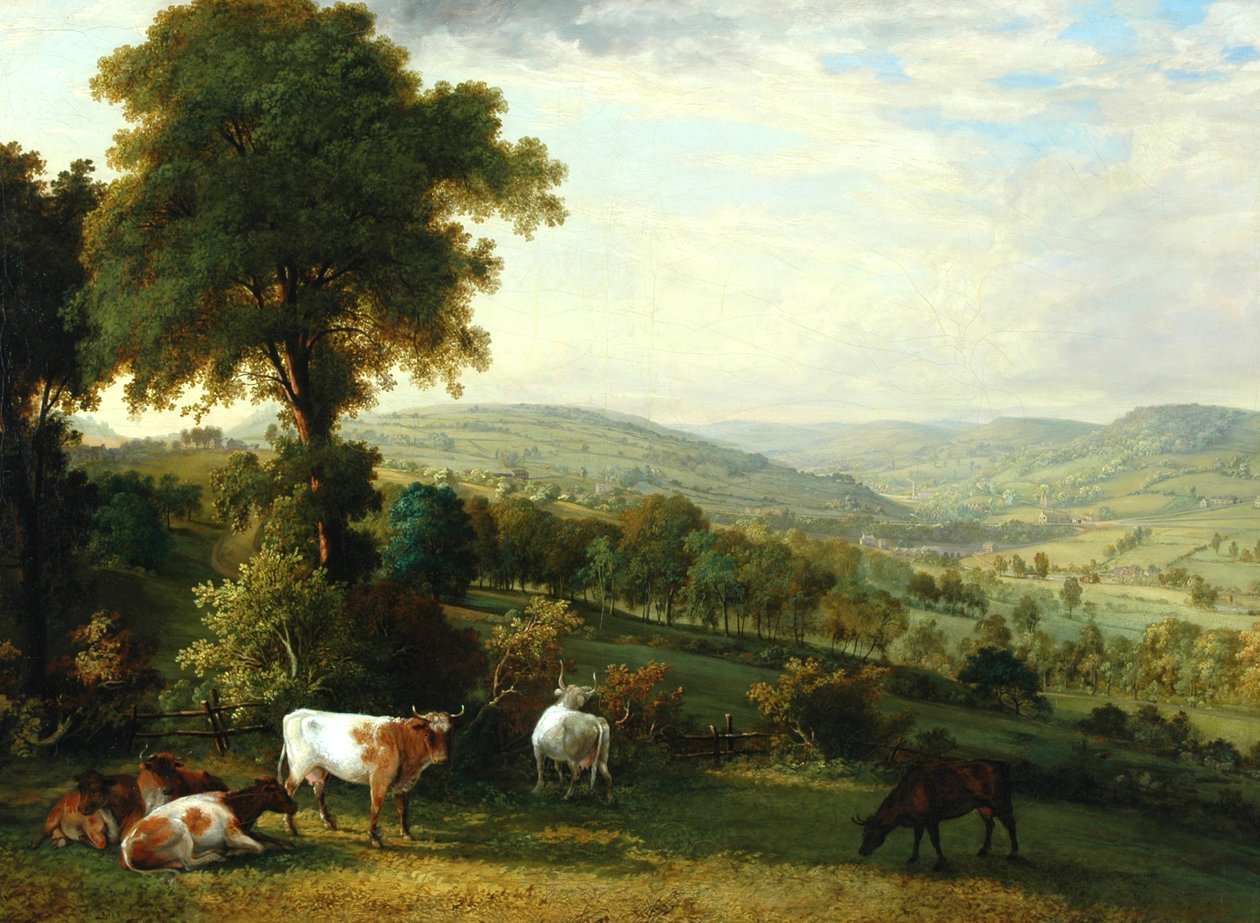 Vista, de, Shibden, vale de John Horner
