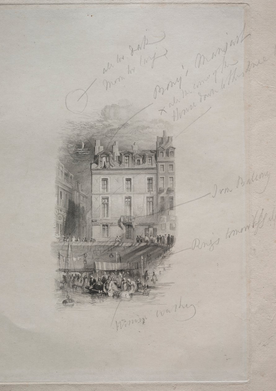 Napoleons Housing, Quai Conti, 1836. de John Horsburgh
