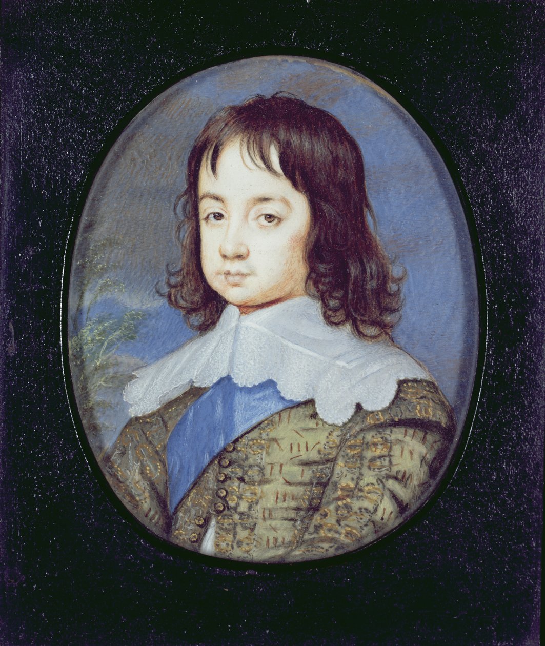 Carlos II (quando criança), c.1640 de John Hoskins