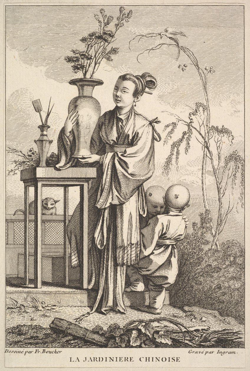 O jardineiro chinês, 1741-63. de John Ingram