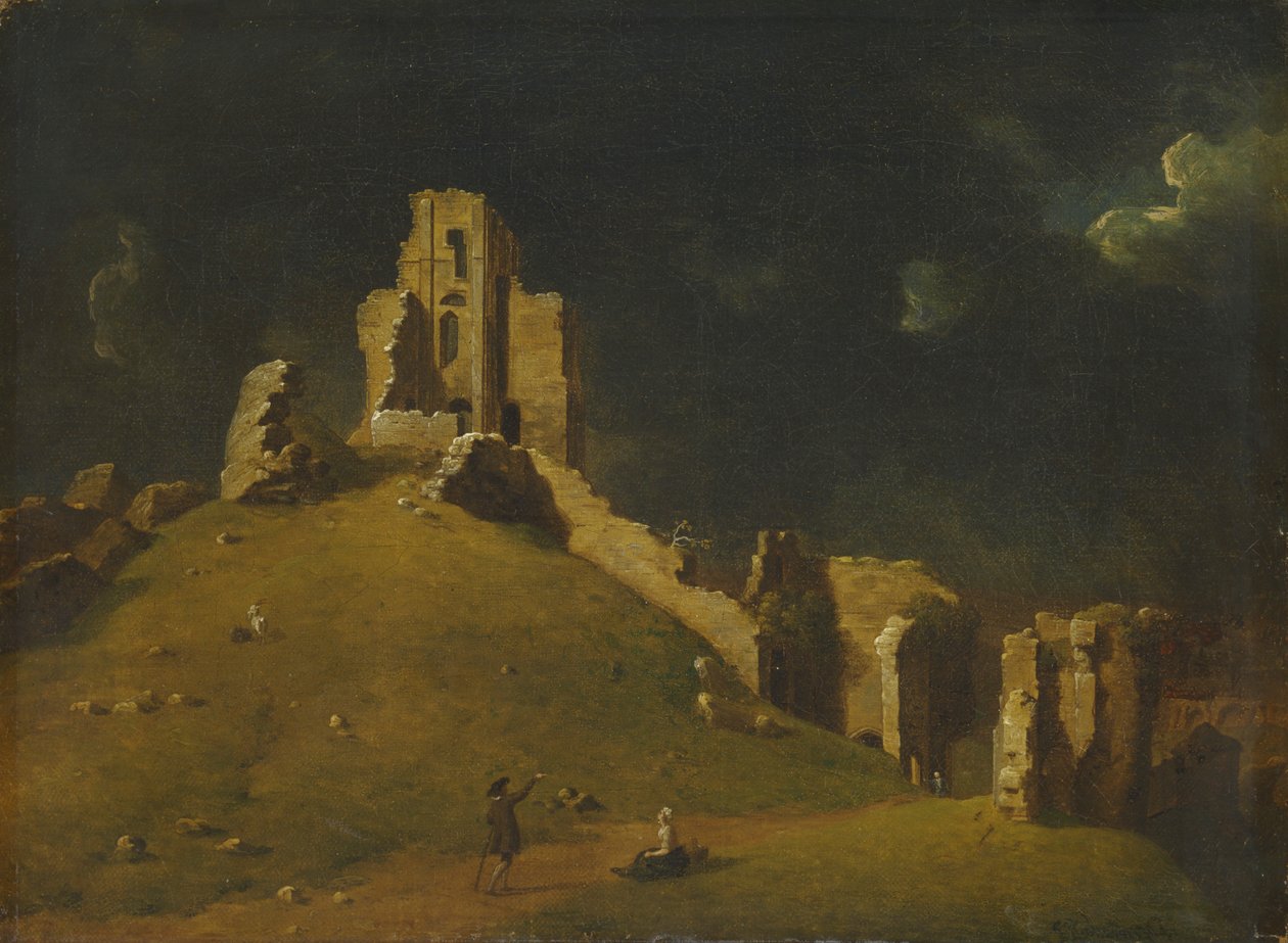 Castelo de Corfe, Dorset de John Inigo Richards RA