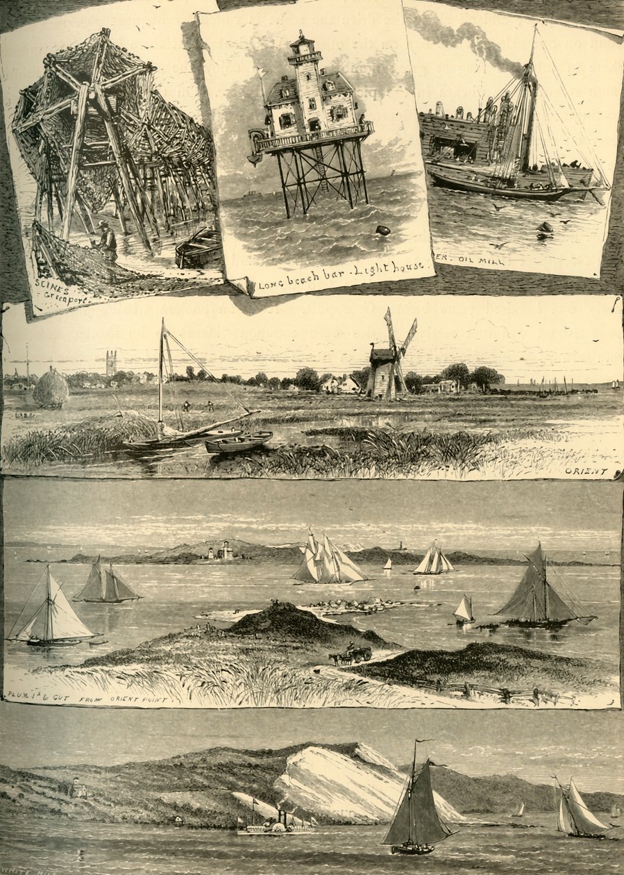 "Cenas do Leste de Long Island", 1872.   de John J. Harley