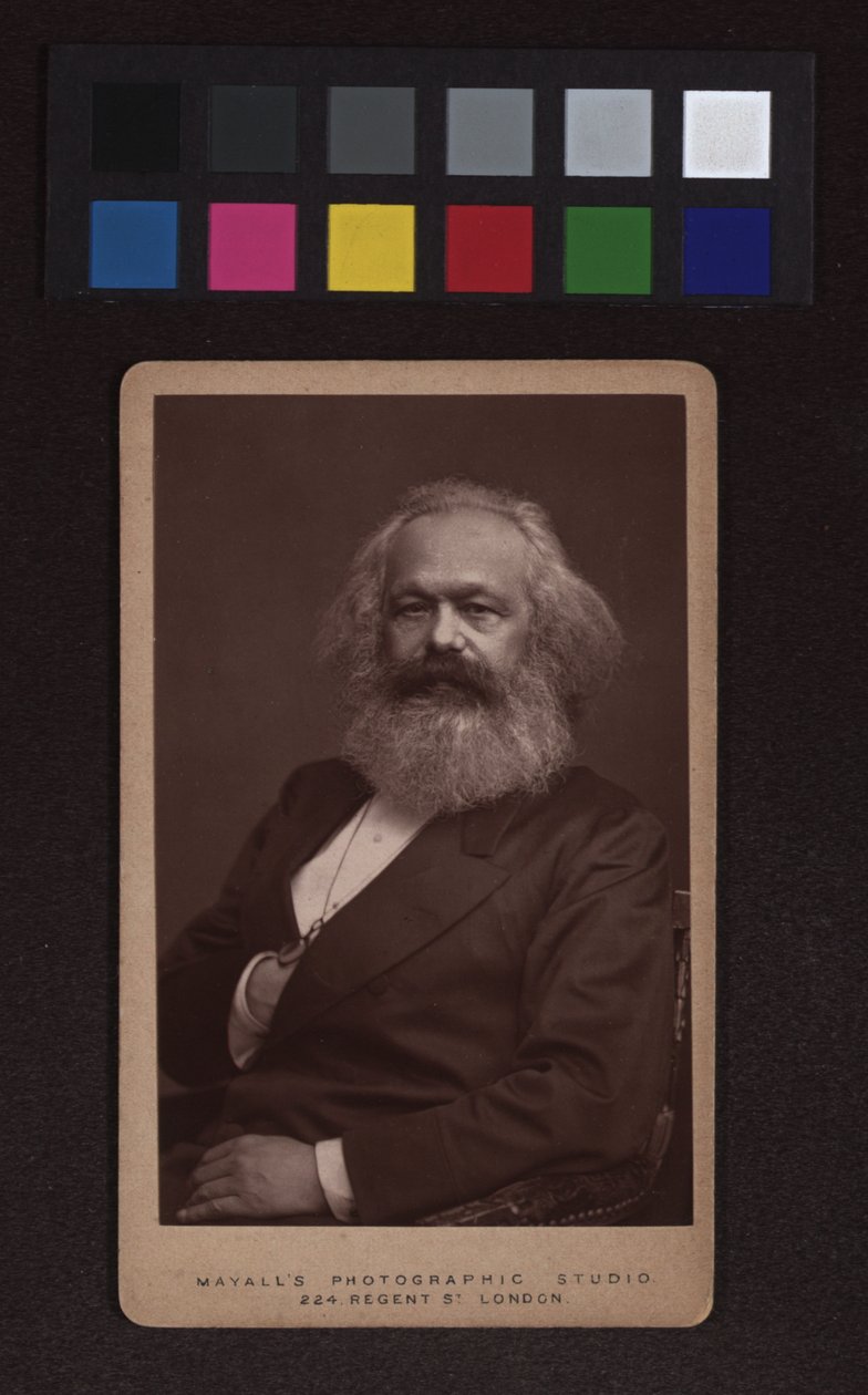 Karl Marx (1818-1883), filósofo, economista e pensador político de John Jabez Edwin Mayall