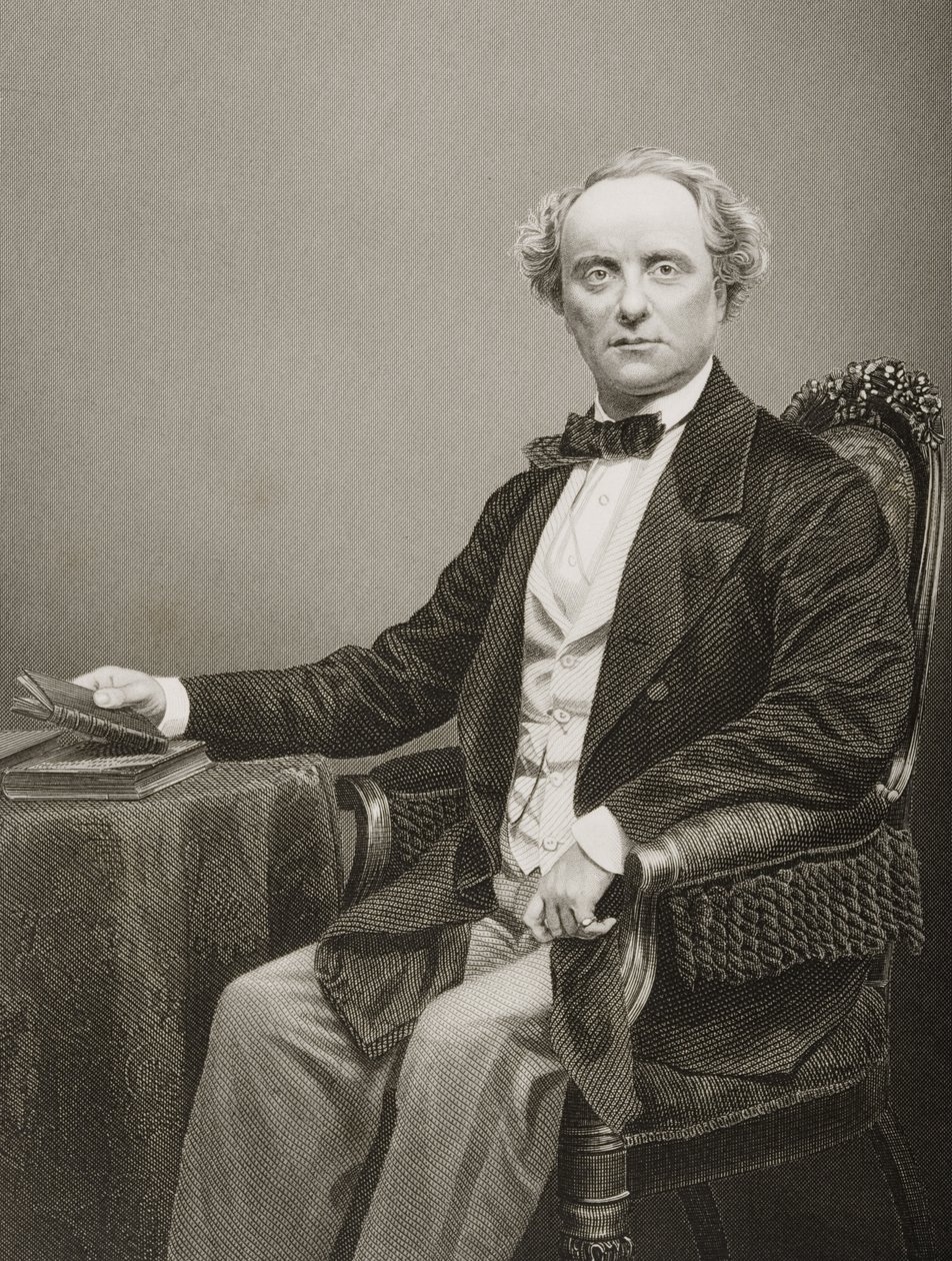 Charles John Kean (1811-68), gravado por DJ Pound a partir de uma fotografia, de &39;A Sala de Estar de Personagens Eminentes, Volume 2&39;, publicado em Londres, 1860 de John Jabez Edwin Paisley Mayall