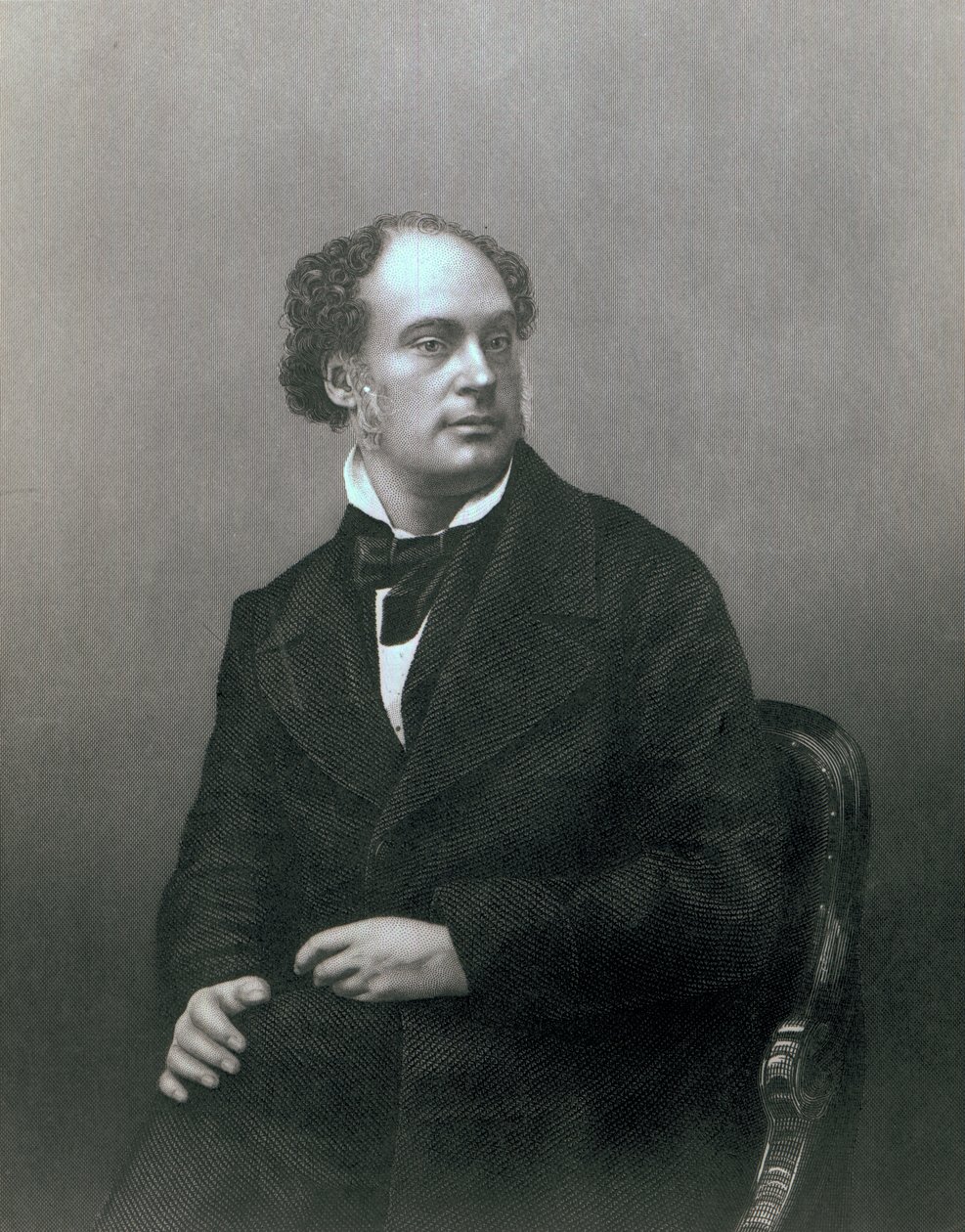 Daniel Maclise, Esq. RA, da &39;Galeria de retratos das personagens eminentes da sala de estar&39;, gravada por D. J Pound, 1861 de John Jabez Edwin Paisley Mayall
