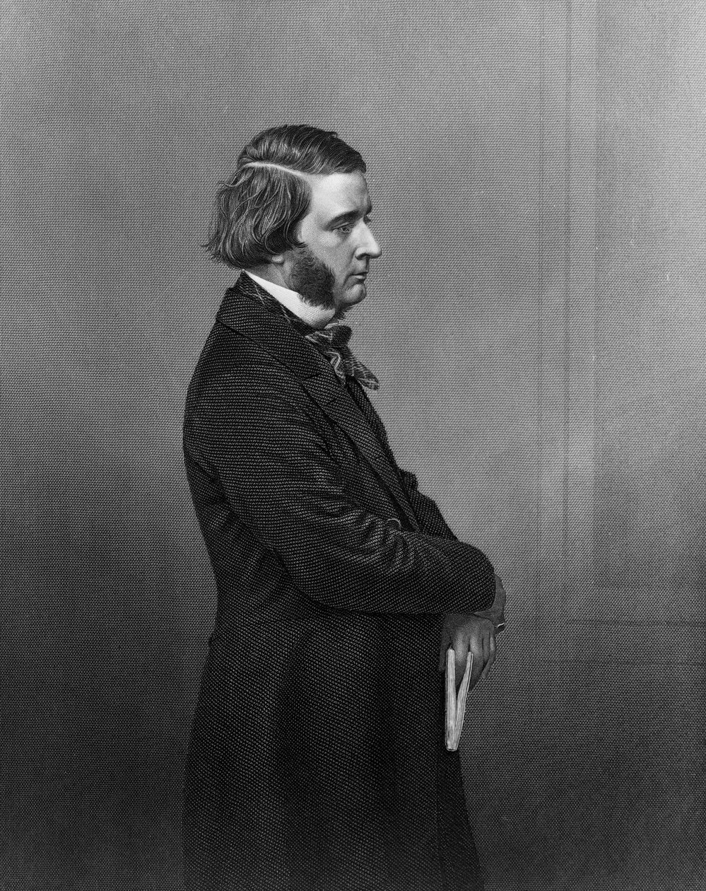 James Ward RA, "A Galeria de Retratos da Sala de Desenho de Personagens Eminentes", gravada por D. J Pound de John Jabez Edwin Paisley Mayall