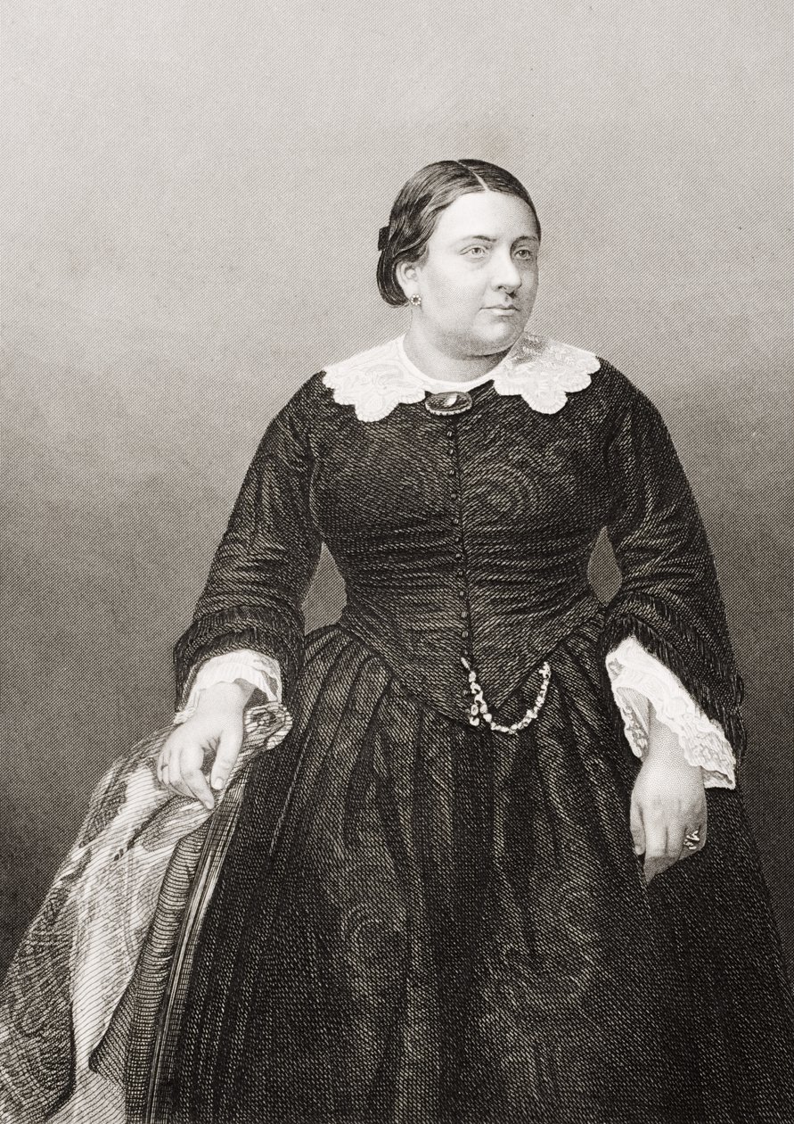 Madame Marietta Alboni (1824-94) gravada por DJ Pound a partir de uma fotografia, de &39;A Sala de Estar de Personagens Eminentes, Volume 2&39;, publicada em Londres, 1860 de John Jabez Edwin Paisley Mayall