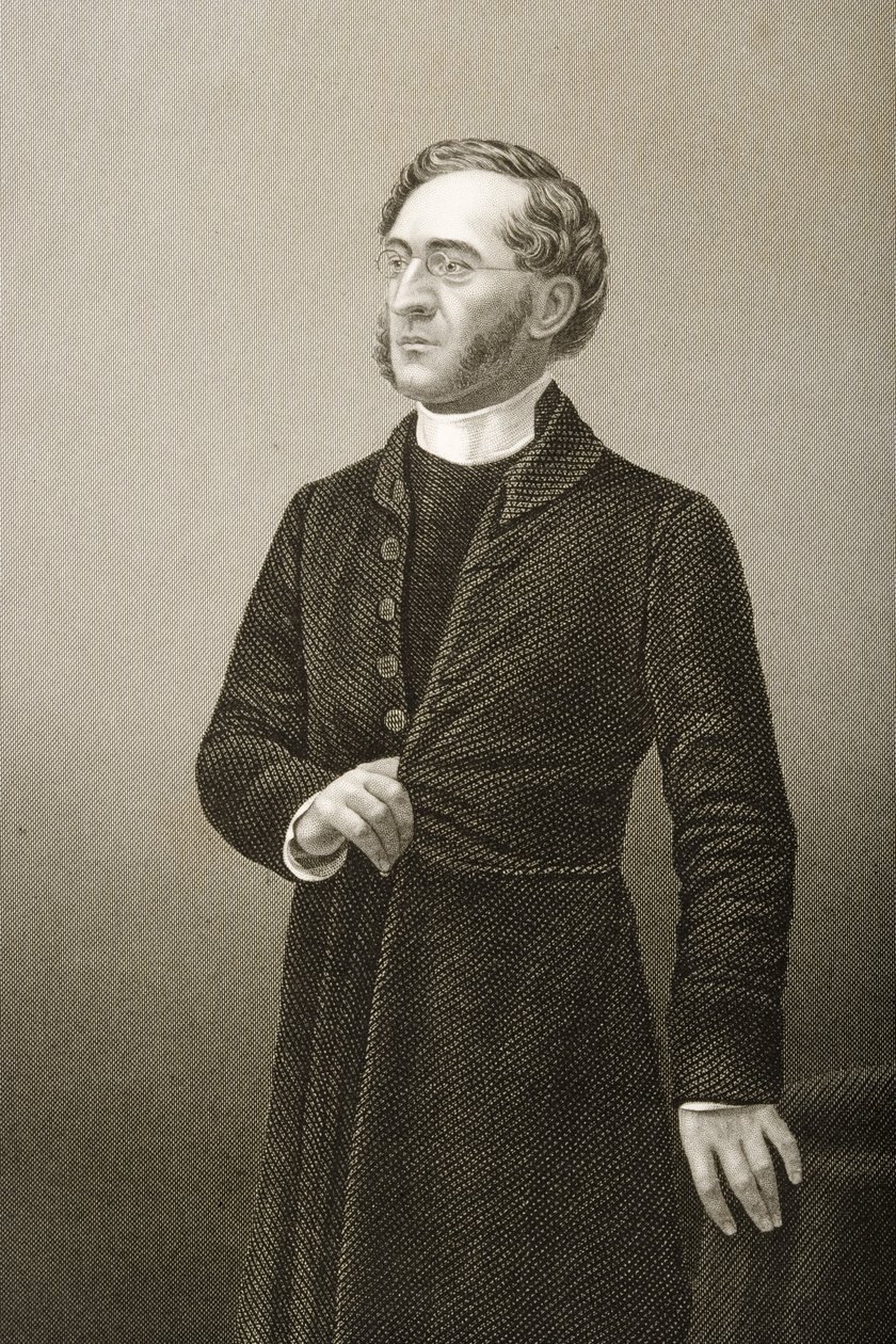 Rev. John Cumming (1707-81), gravado por DJ Pound de uma fotografia, de &39;A Sala de Estar de Personagens Eminentes, Volume 2&39;, publicado em Londres, 1860 de John Jabez Edwin Paisley Mayall