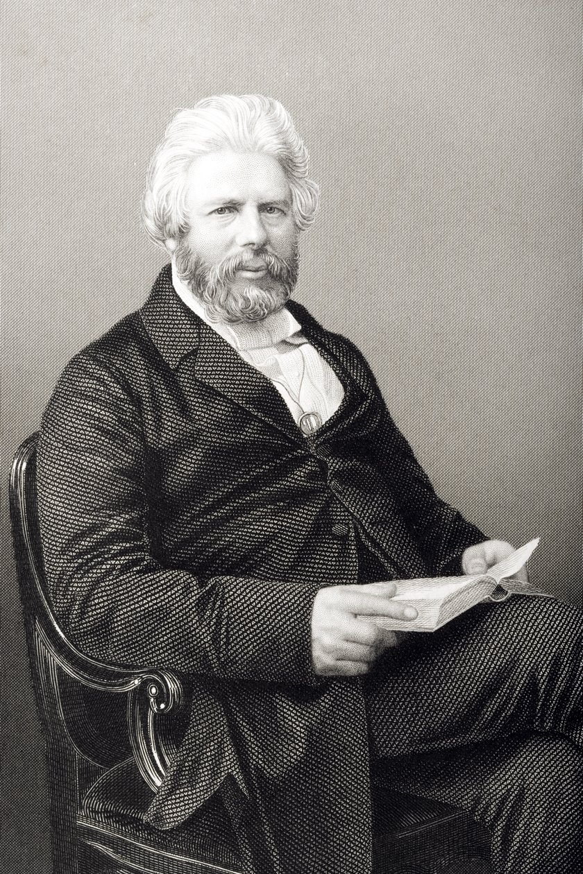 Robert Chambers (1802-71), gravado por DJ Pound de uma fotografia, de "A Sala de Estar de Personagens Eminentes, Volume 2", publicado em Londres, 1860 de John Jabez Edwin Paisley Mayall