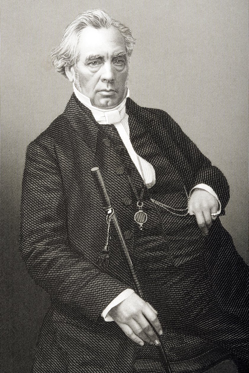 Samuel Dousland Waddy (1804-76), gravado por DJ Pound de uma fotografia de "A Sala de Estar de Personagens Eminentes, Volume 2", publicado em Londres, 1860 de John Jabez Edwin Paisley Mayall