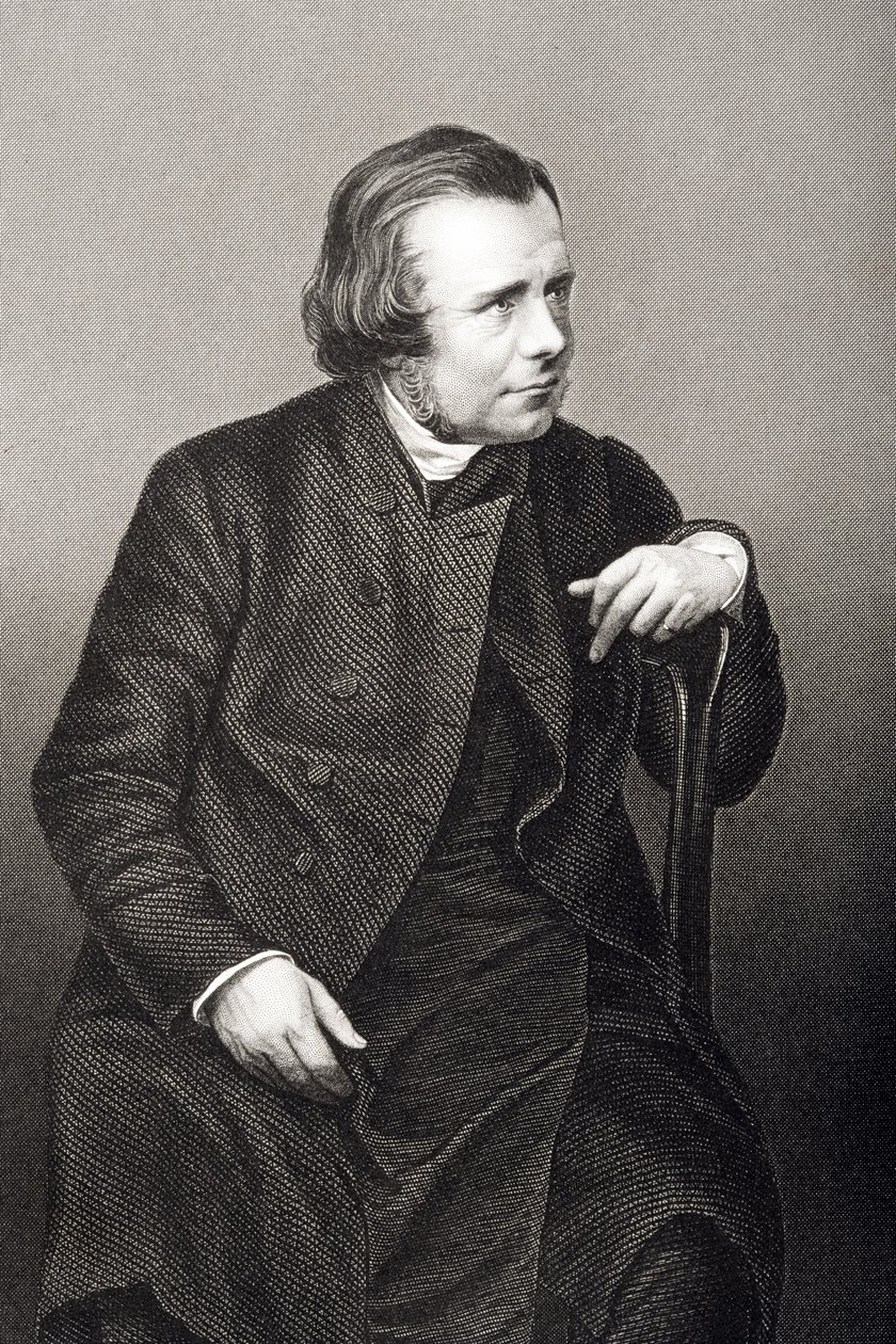 Samuel Wilberforce (1805-1873), gravado por DJ Pound de uma fotografia de &39;A Sala de Estar de Personagens Eminentes, Volume 2&39;, publicado em Londres, 1860 de John Jabez Edwin Paisley Mayall