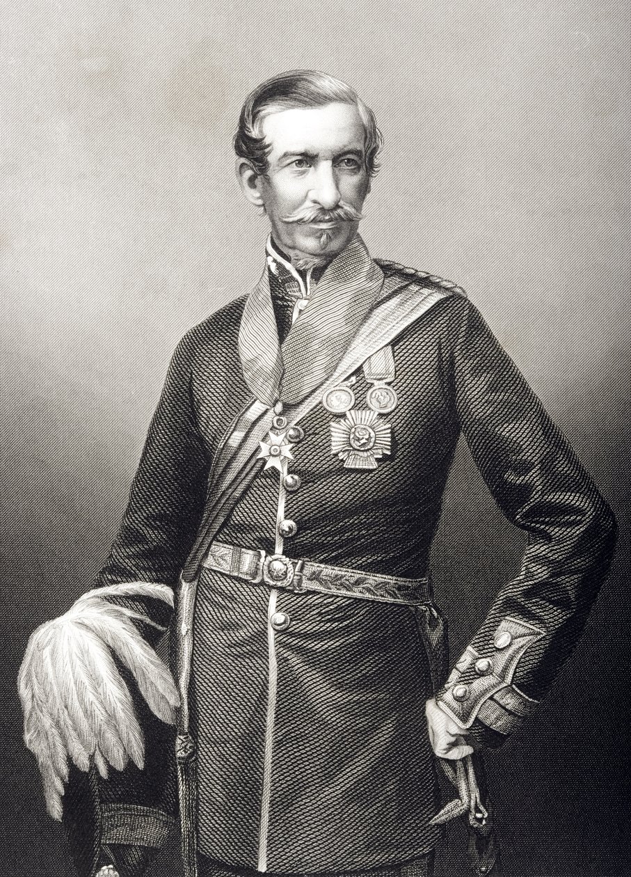 Sir Archdale Wilson (1803-74), gravado por DJ Pound de uma fotografia, de &39;A Sala de Estar de Personagens Eminentes, Volume 2&39;, publicado em Londres, 1860 de John Jabez Edwin Paisley Mayall