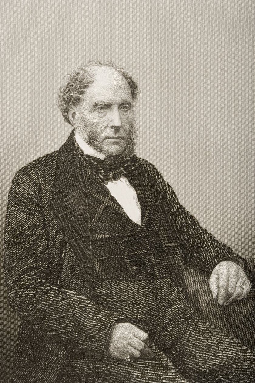 Sir Archibald Alison (1792-1867), gravado por DJ Pound de uma fotografia, de &39;A Sala de Estar de Personagens Eminentes, Volume 2&39;, publicado em Londres, 1860 de John Jabez Edwin Paisley Mayall