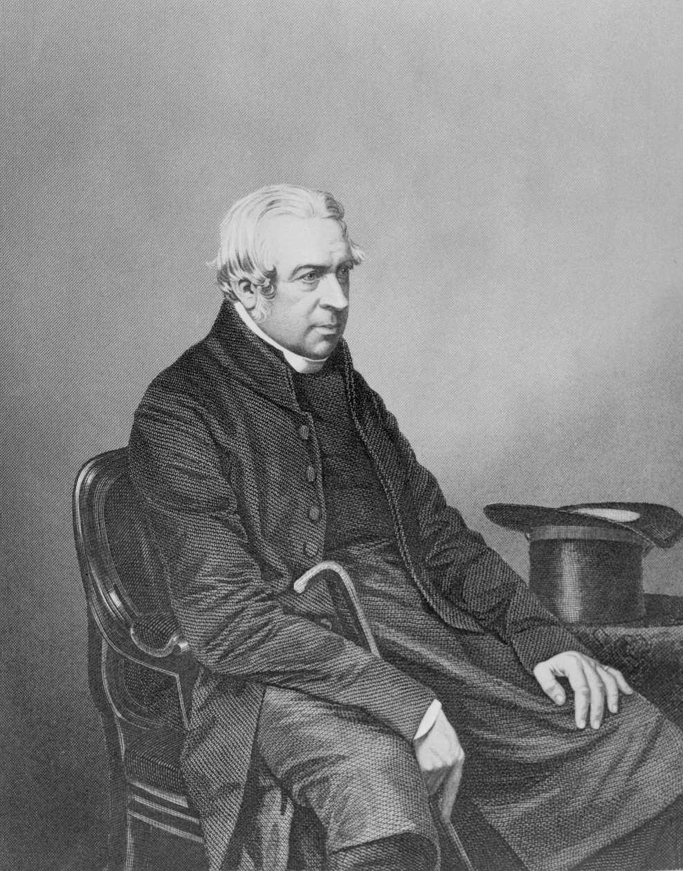 O Reverendíssimo Honorável e Reverendíssimo Charles Richard Sumner, de "A Galeria dos Retratos de Personagens Eminentes", gravado por DJ Pound de John Jabez Edwin Paisley Mayall