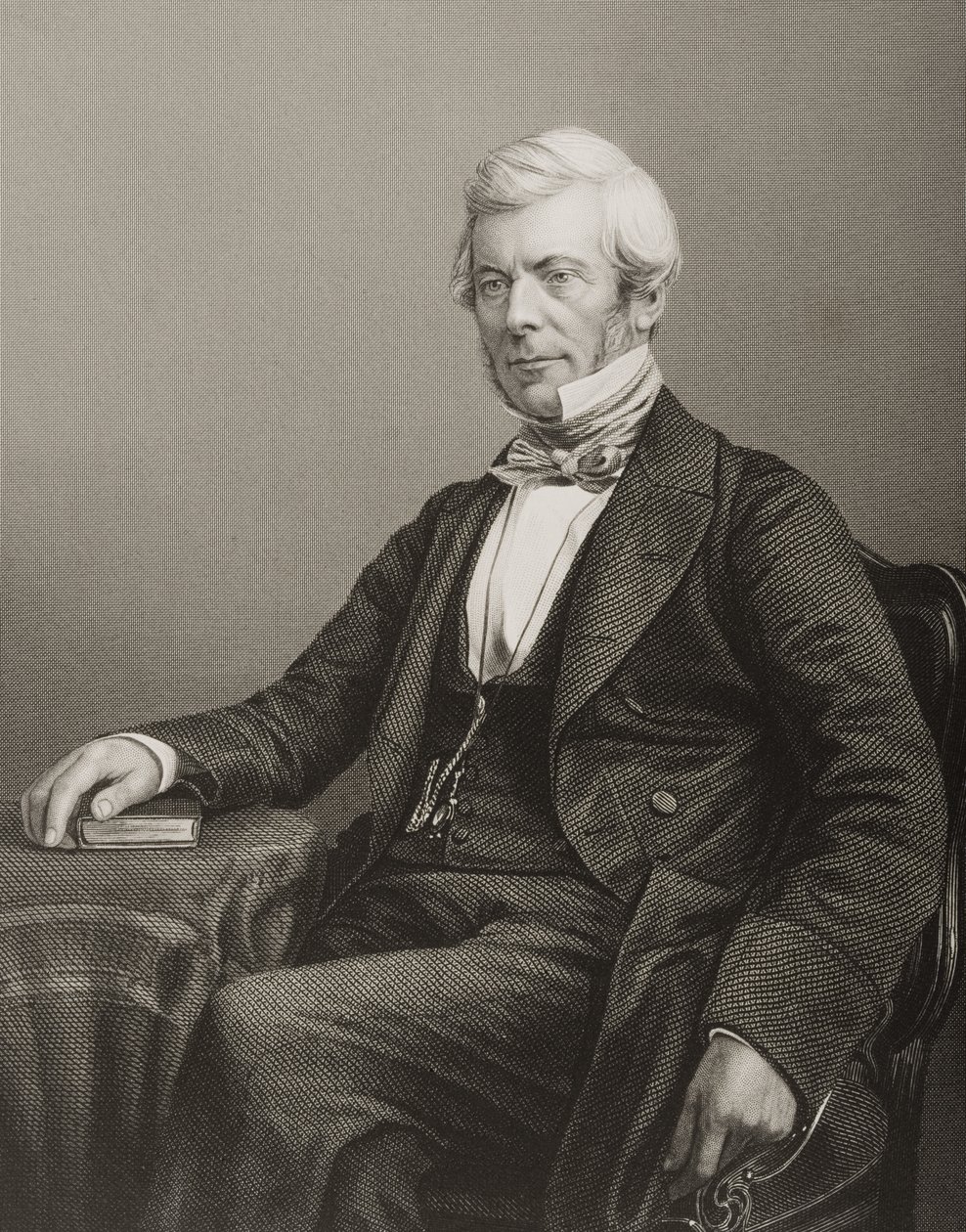 William Chambers (1800-83) gravado por DJ Pound de uma fotografia, de "A Sala de Estar de Personagens Eminentes, Volume 2", publicado em Londres, 1860 de John Jabez Edwin Paisley Mayall