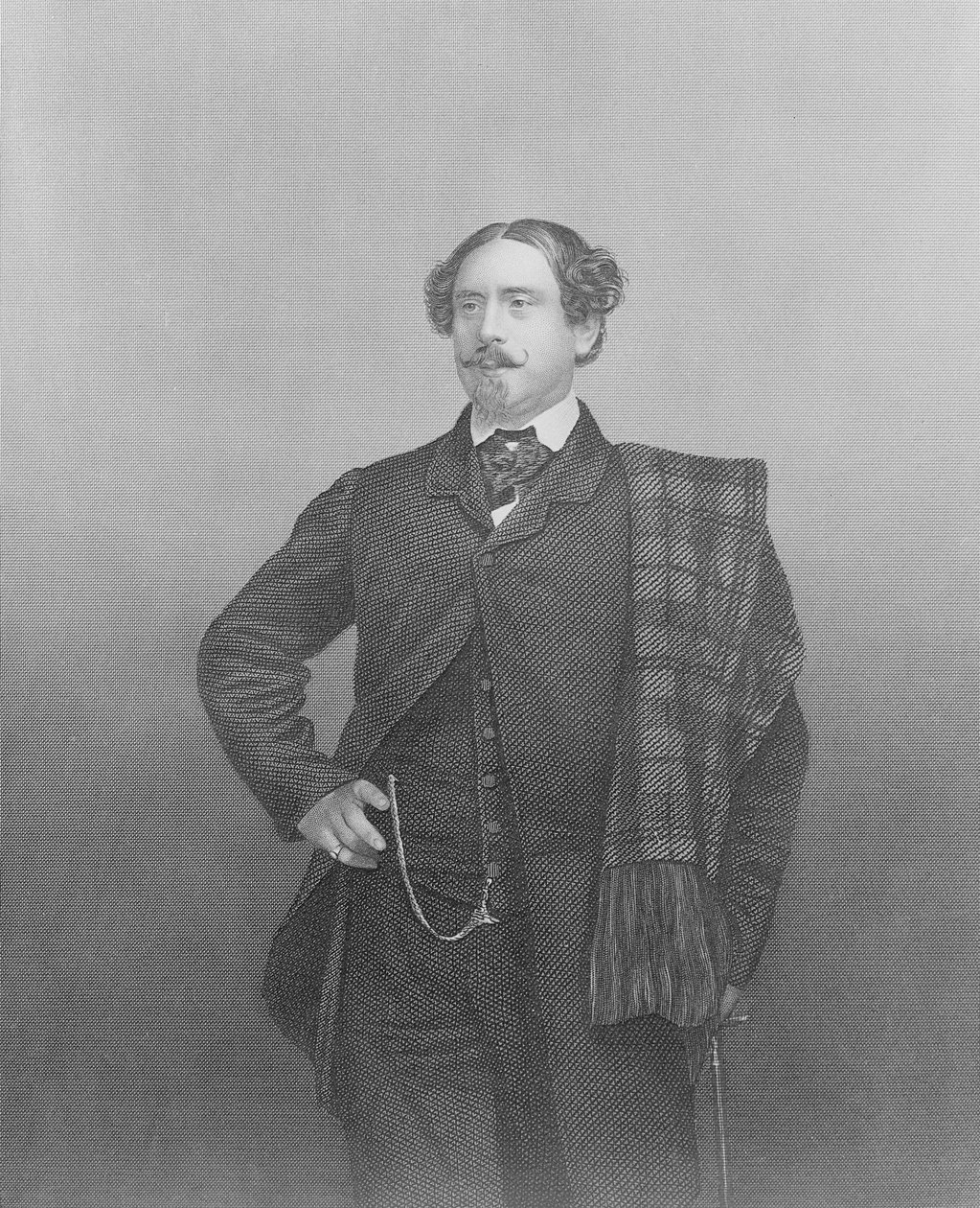 William Harrison, de "A Galeria dos Retratos de Personagens Eminentes", 1861 (gravura em aço) de John Jabez Edwin Paisley Mayall