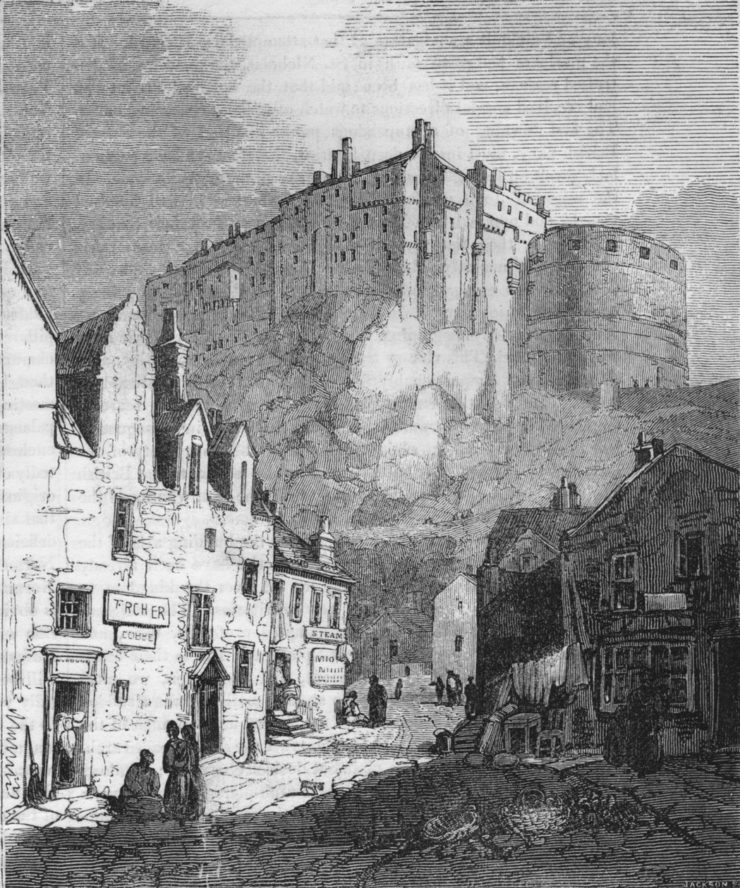Castelo de Edimburgo, 1843, 1845 de John Jackson