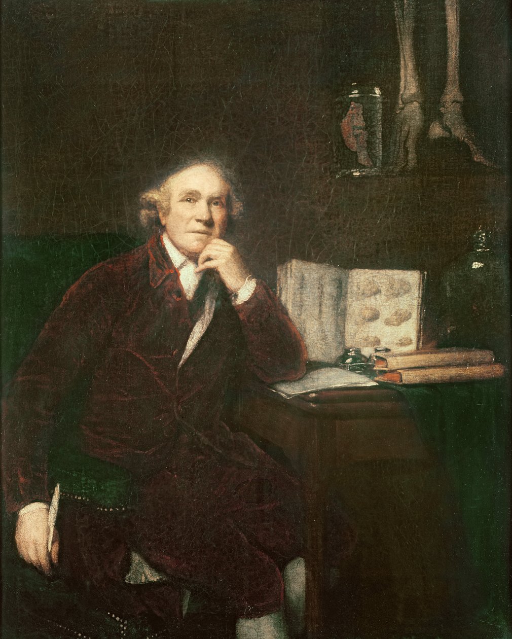 Retrato de John Hunter (1728-1793) depois de Sir Joshua Reynolds (1723-1792) 1813 de John Jackson