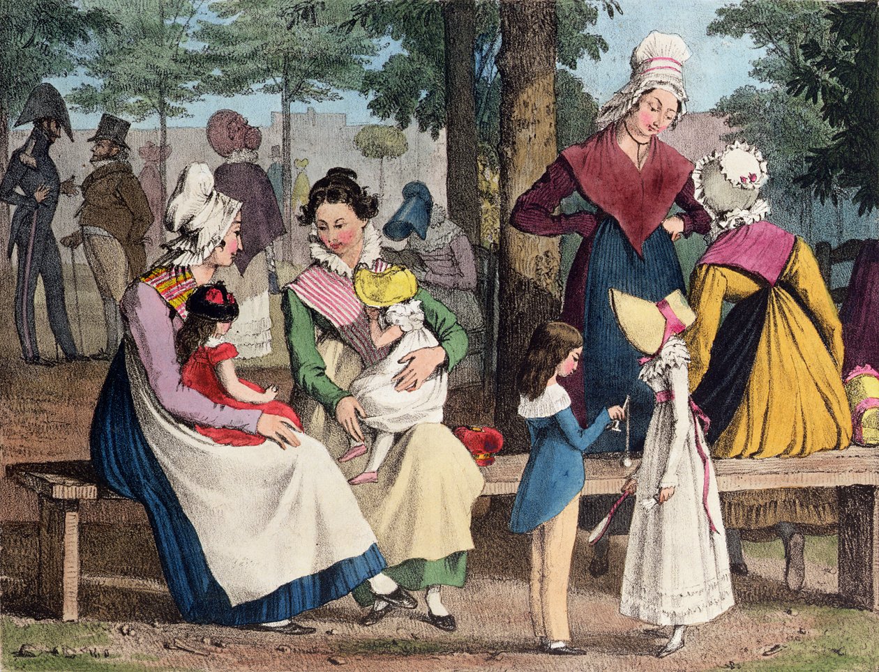 As babás, 1820 de John James Chalon