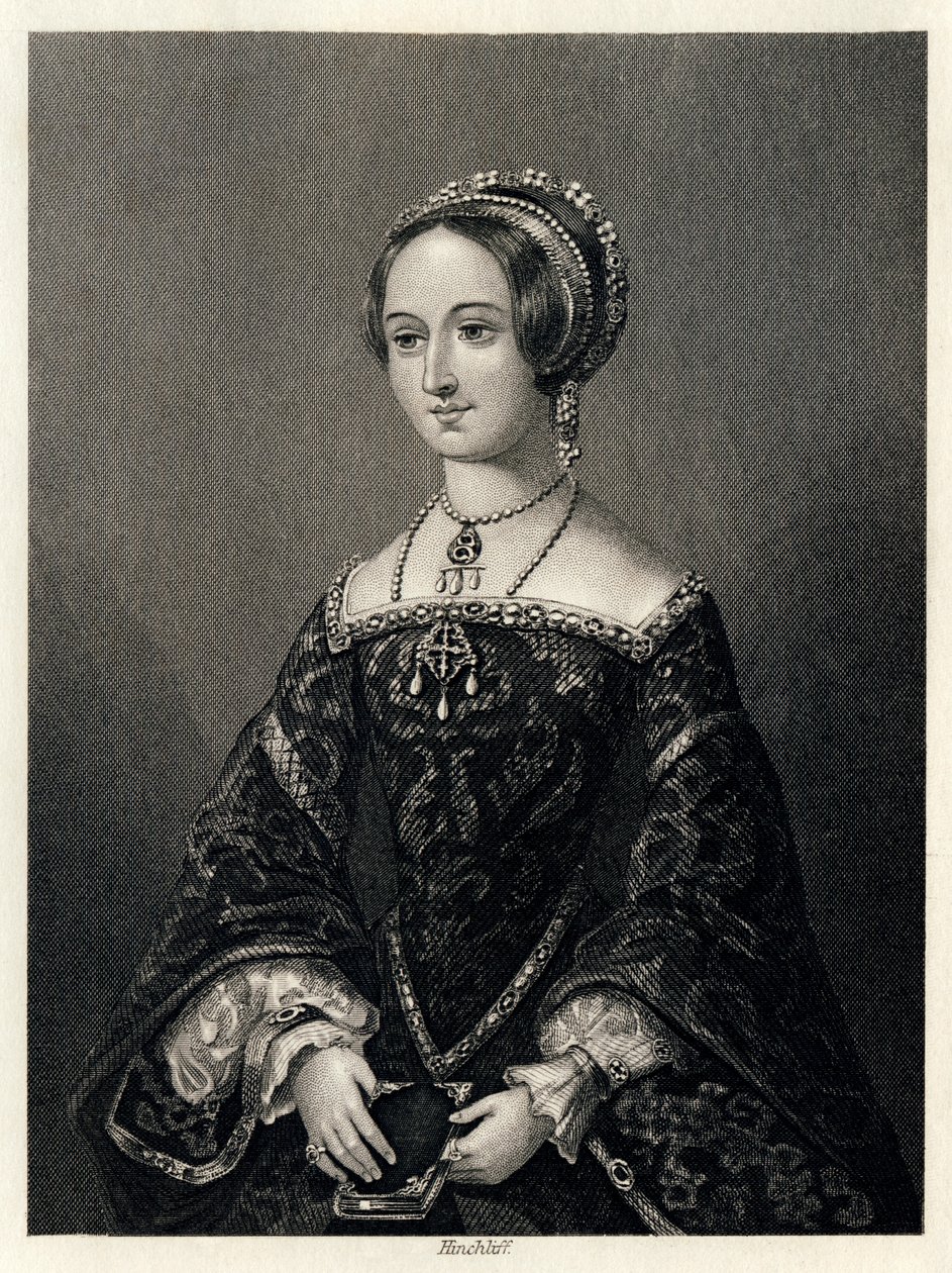 Marguerite de Navarra, Rainha Consorte de Henrique II de Navarra, 1864. de John James Hinchcliff