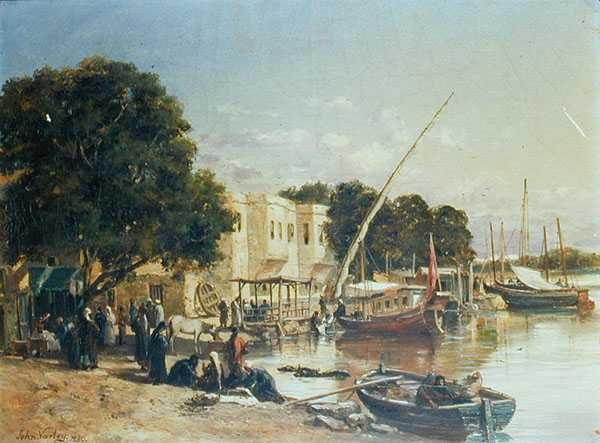 No Canal de Mahmoudieh, Alexandria de John Jnr. Varley