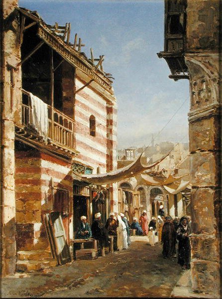 A Escola perto da Babies-Sharouri, Cairo de John Jnr. Varley
