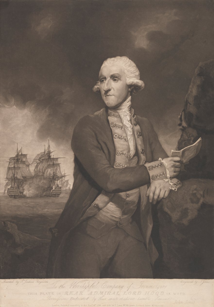 Contra-Almirante Lord Hood de John Jones