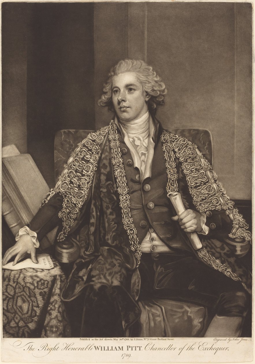 William Pitt de John Jones after George Romney