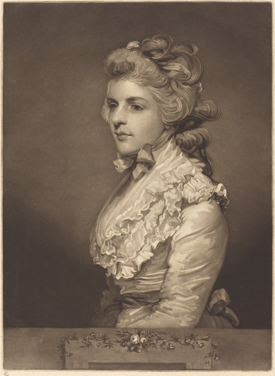 Senhorita Kemble em um vestido branco de John Jones after Sir Joshua Reynolds