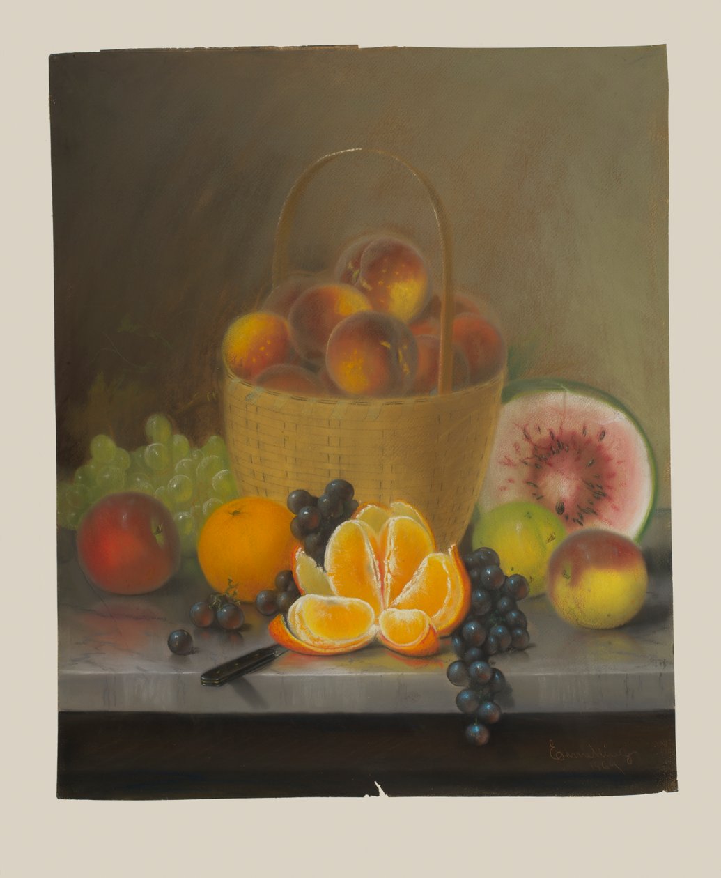 Natureza Morta com Fruta de John Joseph Enneking