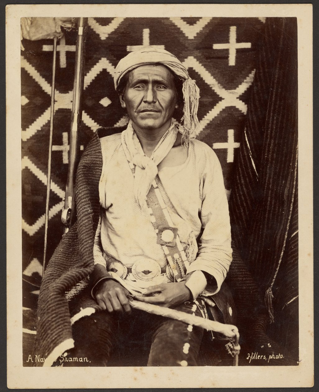 Um xamã Navajo de John K. Hillers