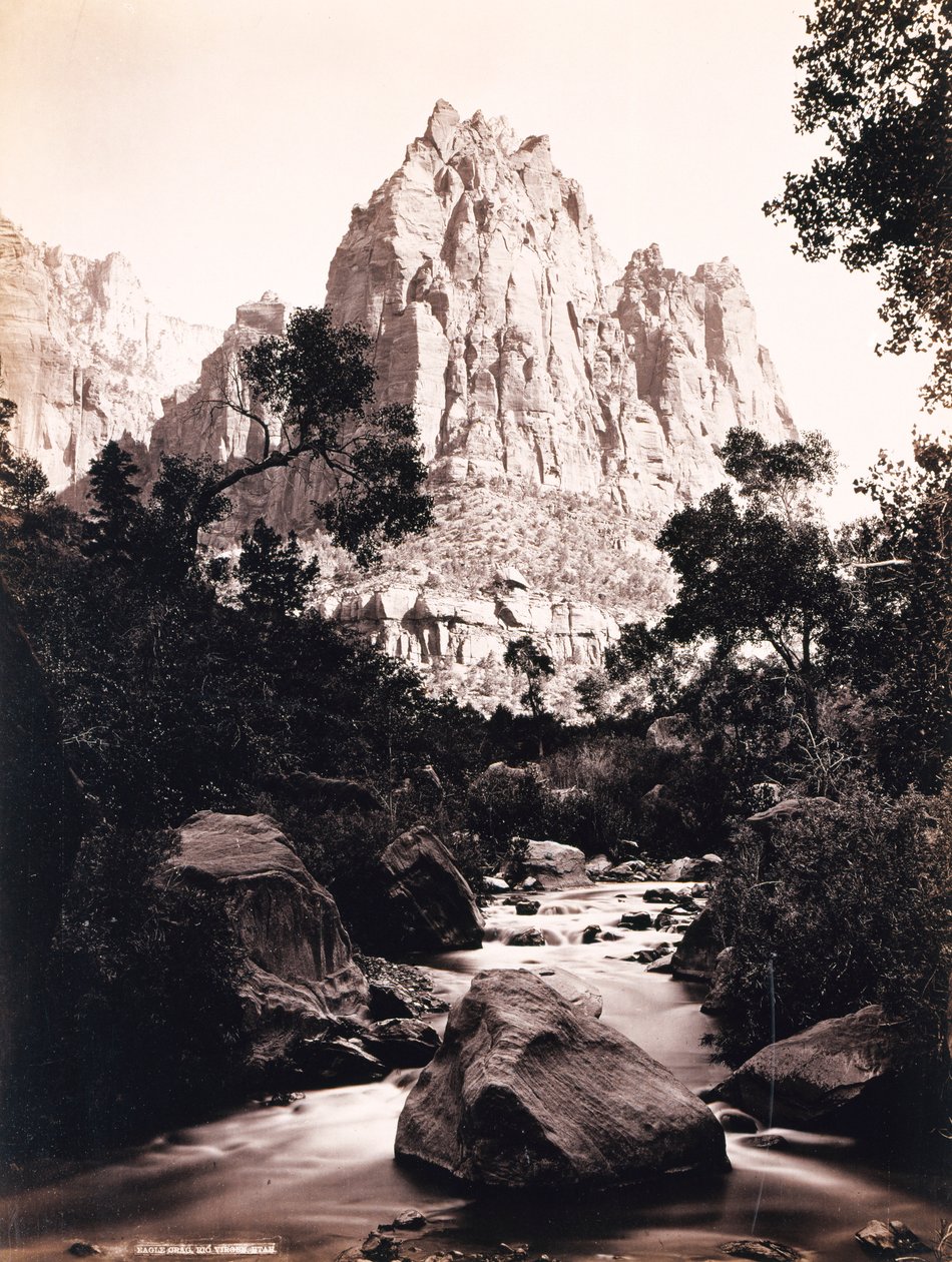 Eagle Crag, Rio Virjen, Utah de John K. Hillers