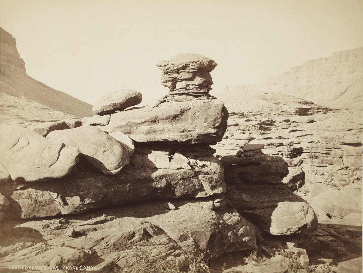 Arenito erodido, Kanab Canyon (Utah) de John K. Hillers