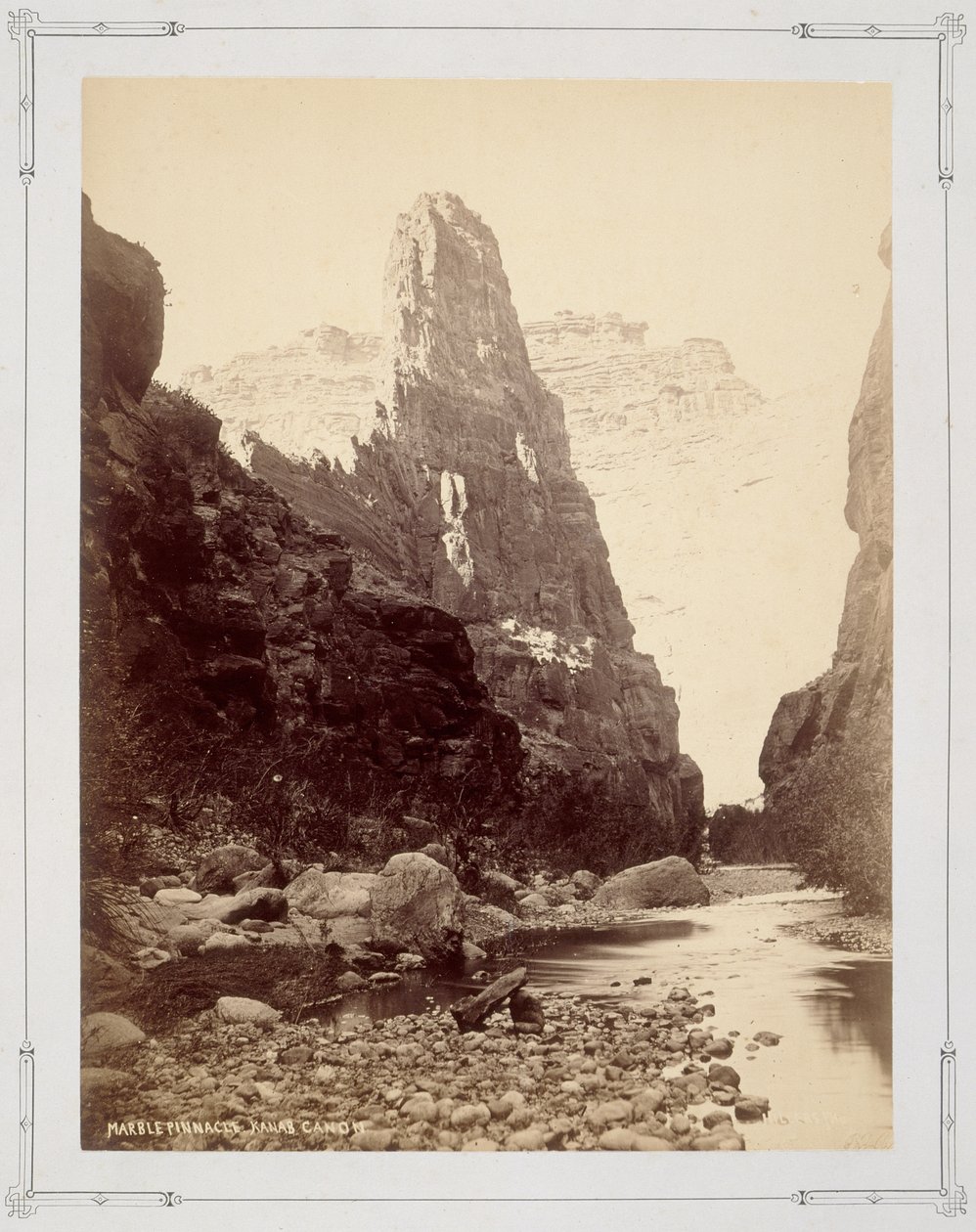 Pináculo de mármore, desfiladeiro de Kanab de John K. Hillers