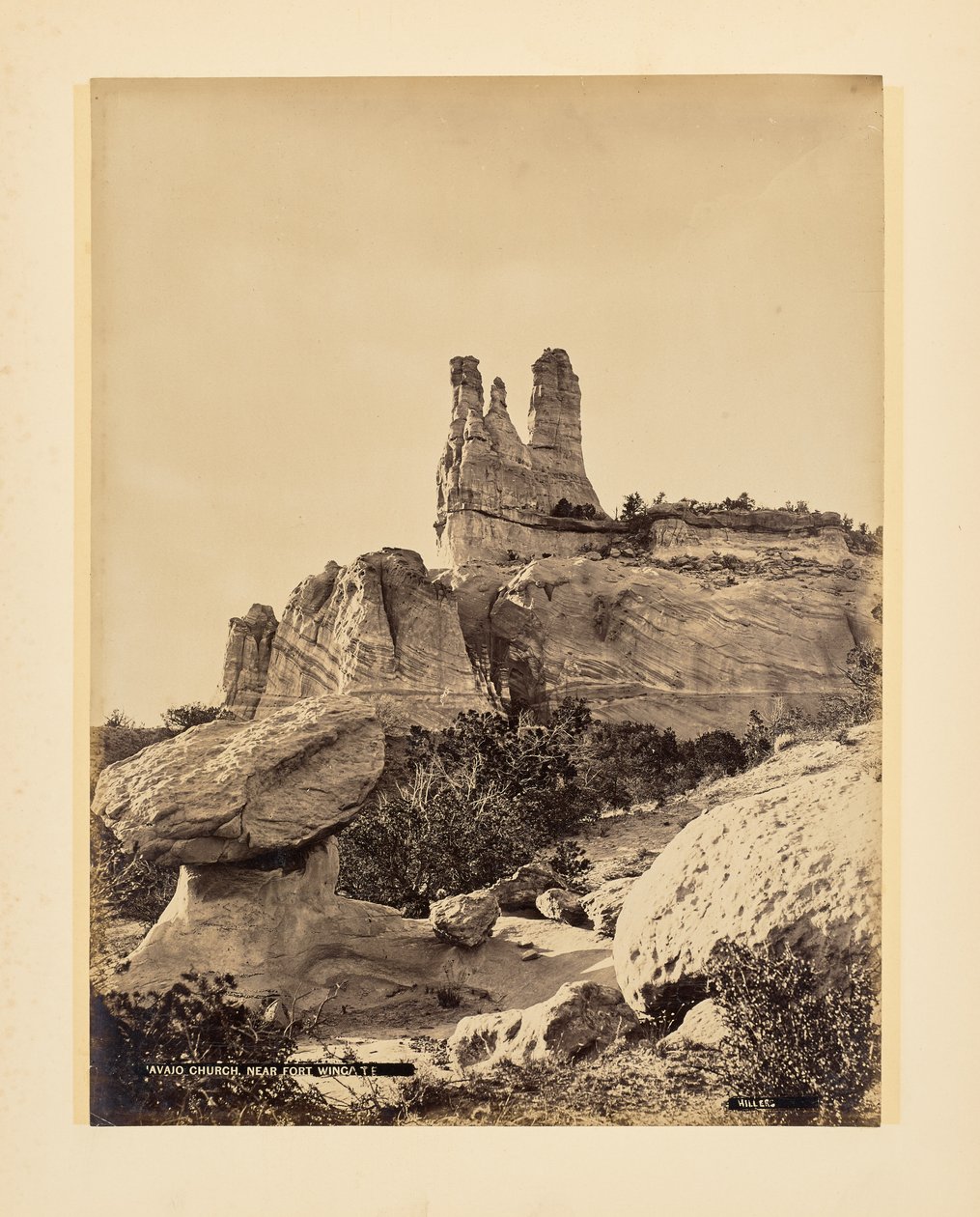 Igreja navajo perto de Fort Wingate de John K. Hillers