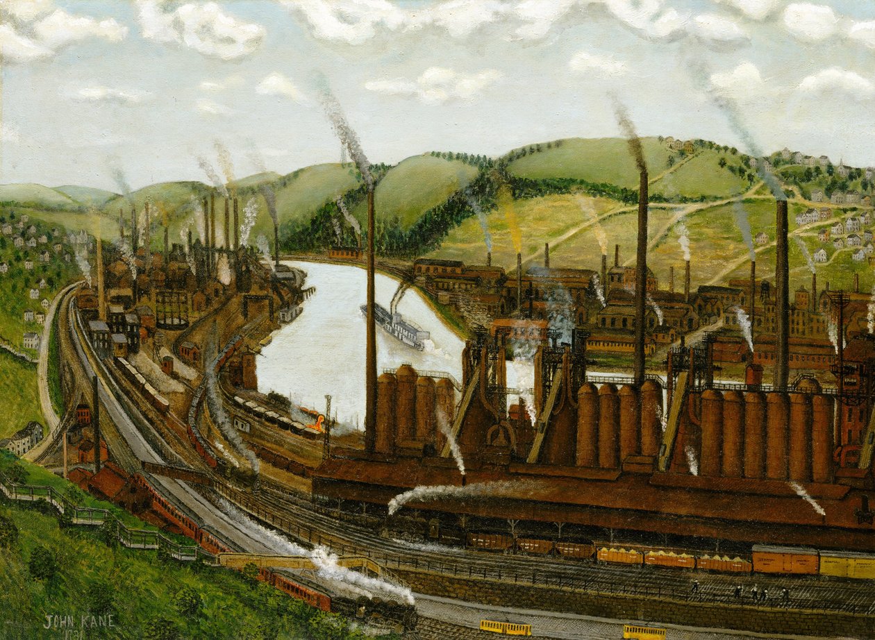 O Vale do Rio Monongahela, Pensilvânia, 1931 de John Kane