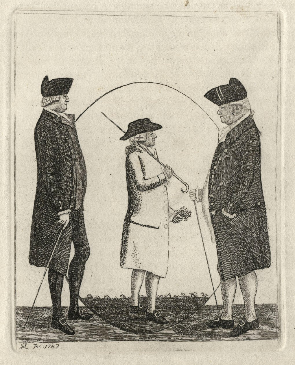 Alexander Gordon, Lord Rockville; Adam Smith; George Brown por John Kay de John Kay