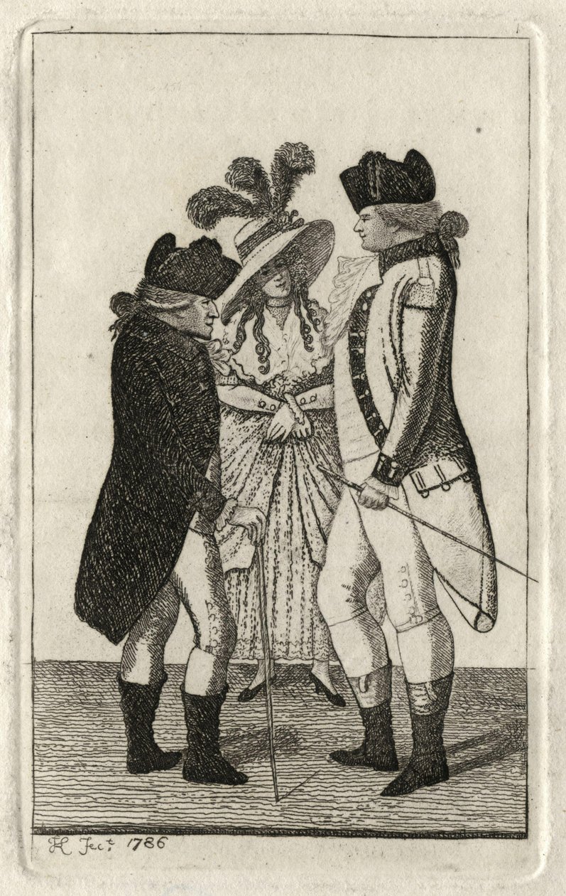 Capitão Page; Capitão Vicars; com um admirador por John Kay de John Kay