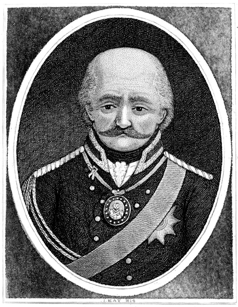 Gebhard Leberecht von Blucher, general da Prússia, 1814 de John Kay