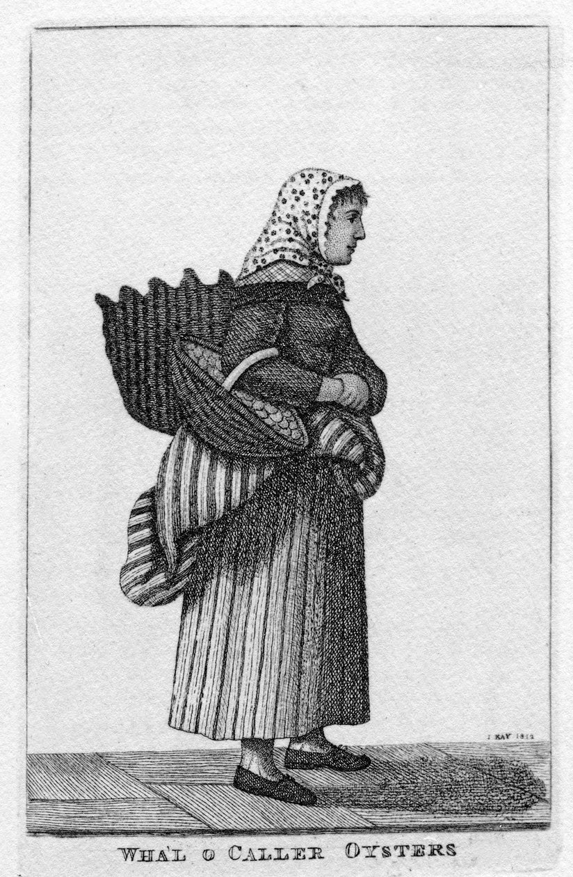 Newhaven (Edimburgo) Oyster Girl, 1812 de John Kay