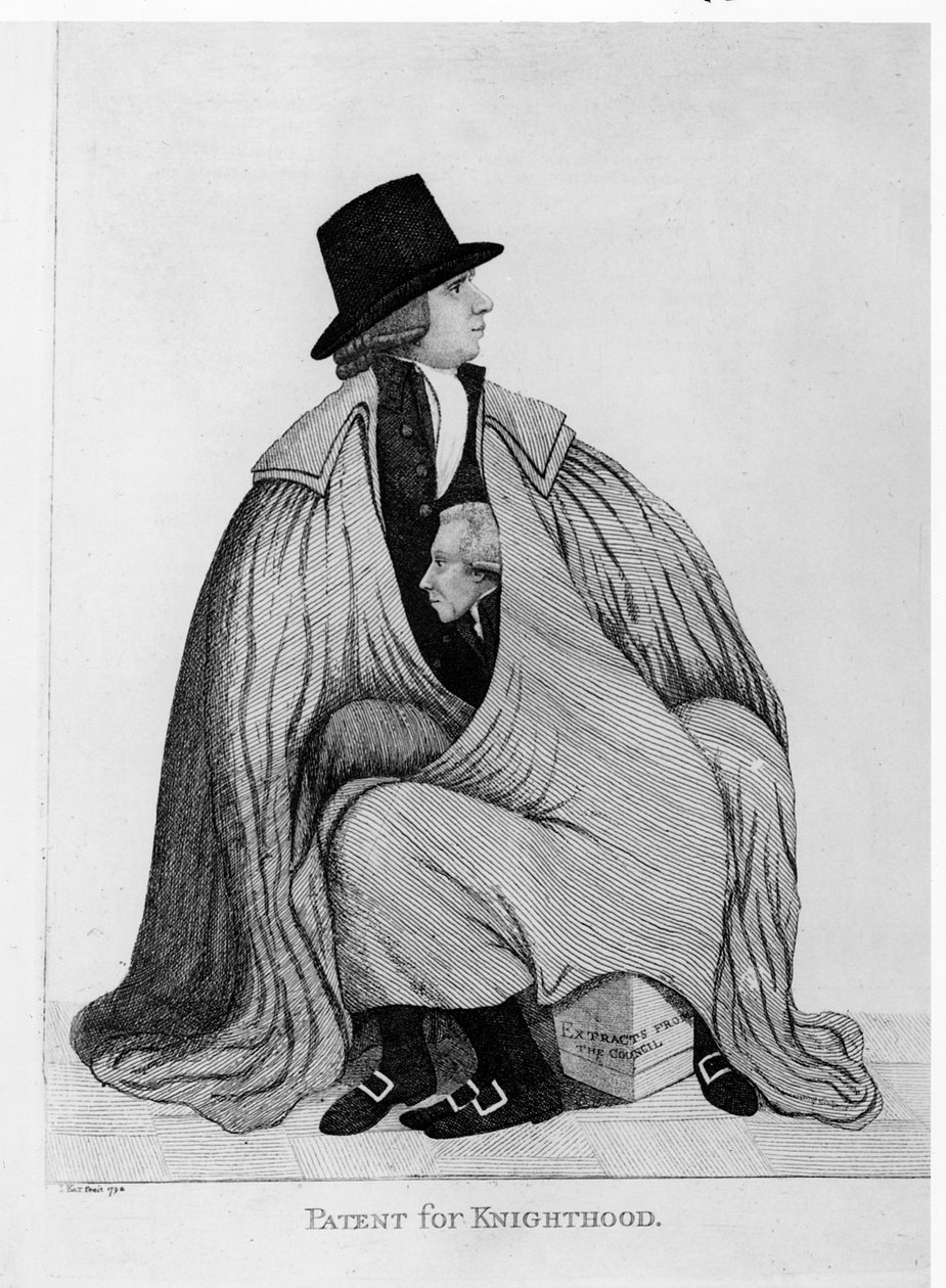 Patente da Cavalaria: Henry Dundas e Sir James Stirling, 1792 de John Kay